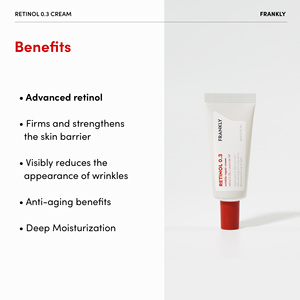 Crema de Retinol FRANKLY para Recuperación Nocturna 20 ml con 0.3% de Retinol para la Cara, Mejora las Líneas Finas y Promueve la Renovación de la Piel del Rostro - Product Image 4
