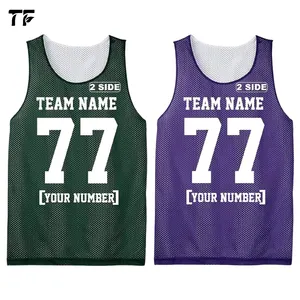 TF Customized Reversible Practice Basketball Jersey Design Sublimation Basketball Uniform Mesh Quick Dry Basketball Wear