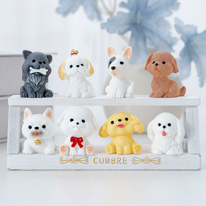 Figura Decorativa <span class=keywords><strong>de</strong></span> Cachorro Creativa y Adorable, Accesorio <span class=keywords><strong>de</strong></span> Decoración DIY, Miniatura <span class=keywords><strong>de</strong></span> Paisaje, Adorno para Coche o Escritorio - Product Image 2