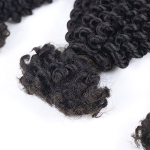 4A Afro Kinky Curly Bulk Cabello humano para trenzar Locs Twist Extensiones de cabello humano Paquetes - Product Image 3