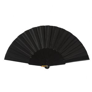 พัดพลาสติกสีพื้นแบบแบน พับได้ ใช้สำหรับเต้นรำ - Product Image 4