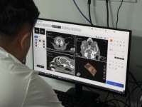 Máquina de Tomografía Computarizada Veterinaria Multifuncional con Pórtico en C y DR Dinámico, Compatible con Perros, para Hospitales Veterinarios