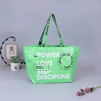 Sacs fourre-tout réutilisables en polypropylène Sac à provisions PP tissé imperméable et écologique Sac PP tissé laminé recyclable avec vêtement