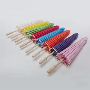 60cm/40cm/30cm/20cm <span class=keywords><strong>coloré</strong></span> bricolage Mini papier Parasol parapluies petits enfants cadeaux d'école - Product Image 5