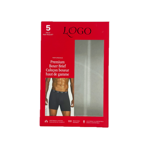 Homens Caixas Roupa Interior com Janela Roupa Interior Impresso Personalizado Caixa de Embalagem para Homens Mulheres Crianças Algodão Branco Briefs Boxers - Product Image 2