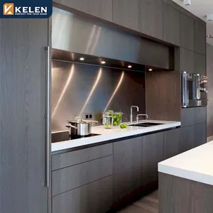 KELEN 2024 kitchen cabinet style supplier island modular modern outside wood furniture kitchen cabinet