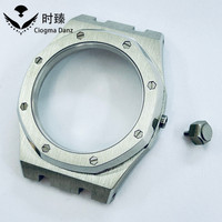 Caja de reloj NH de 41 mm de venta directa de fábrica para movimientos NH34 NH35 NH36 NH38 NH39 NH70, cristal de zafiro, plata AP modificada, al por mayor
