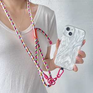 Coloré à la main <span class=keywords><strong>téléphone</strong></span> épaule corde <span class=keywords><strong>téléphone</strong></span> étui support <span class=keywords><strong>bandoulière</strong></span> <span class=keywords><strong>collier</strong></span> robuste caméra sangle unisexe longue Smartphone cou sangle - Product Image 5