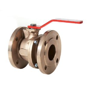 Válvula de bola de bronce de 1 pulgada con brida, operación manual, para agua a temperatura normal, sellado de PTFE, OEM ODM, alta temperatura - Product Image 4