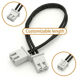 Rangkaian Kabel Kustom Profesional XH2.5mm Pitch 2 Pin 26AWG dengan Selubung Anyaman untuk Koneksi Daya Industri - Product Image 2