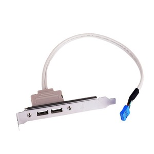 Soporte de Panel Trasero USB de Dos Puertos, Cable de Extensión para Ranura PCI de Caja de PC, para Placa Base de Escritorio - Product Image 5