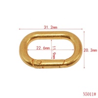 Mousqueton à ressort en alliage de zinc avec anneau en O pour sac, porte-clés, accessoires de porte-clés, vente en gros, personnalisable