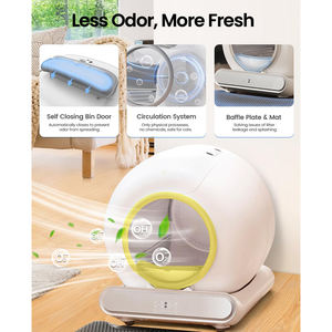 <span class=keywords><strong>Robot</strong></span> à litière intelligent autonettoyant 65L avec contrôle WiFi via l'application Tuya, grande capacité, sacs à litière inclus, design tendance - Product Image 5