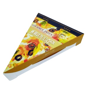 Caja de rebanada de <span class=keywords><strong>pizza</strong></span> personalizada, caja de papel de embalaje, caja de <span class=keywords><strong>pizza</strong></span> triangular para llevar - Product Image 3
