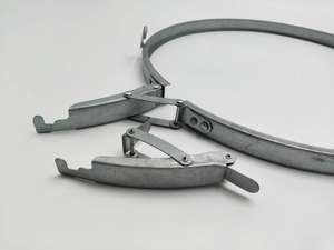 Tùy chỉnh sản xuất của kim loại dập các bộ phận máy mạ kẽm mở đầu kim loại trống khóa vòng khóa vòng kẹp - Product Image 3