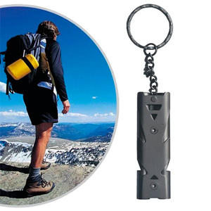Sifflet d'urgence à double tube, sifflet de sauvetage, porte-clés d'urgence pour la survie, la randonnée en plein air, le camping - Product Image 2