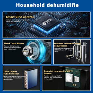 WETWELLS Nuovo Deumidificatore Elettrico Commerciale 220V 70L/G con Compressore per Uso Domestico e Edilizio, Refrigerante R22, Produttore - Product Image 5