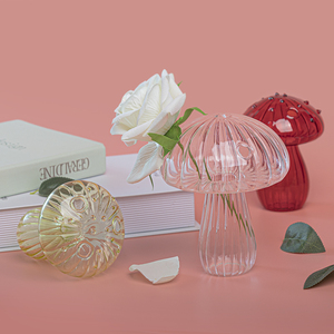 China Factory Direct Großhandel Pilzform Glasvase <span class=keywords><strong>Terrarium</strong></span> - Product Image 2
