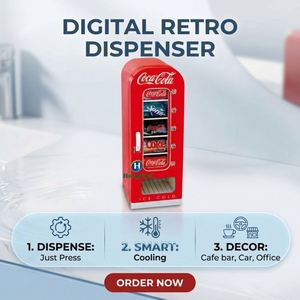 Mini Nevera con Puerta de Vidrio de 20 Litros, Exhibidor de Bebidas, Refrigerador Pequeño para Hotel con Cerradura para <span class=keywords><strong>Red</strong></span> <span class=keywords><strong>Bull</strong></span> y <span class=keywords><strong>Coca</strong></span> <span class=keywords><strong>Cola</strong></span> - Product Image 2