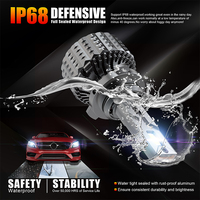 Ampoule de phare LED H4 RCJ Auto 90W 6500K 12V IP68 étanche en aluminium avec puce 1860, nouvelle, 9000 lumens, ajustement universel