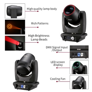 AICPOSE - Mini Lámpara de Cabeza Móvil LED RGBW Personalizable, Luz de Haz para Eventos y Escenarios, 300 W, Luz de Cabeza Móvil - Product Image 3