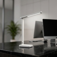 Lampe de bureau LED réglable pour la maison, le bureau, l'étude, protection des yeux, lumière de lecture, 3 modes, gradation tactile, lampe de table moderne pliable