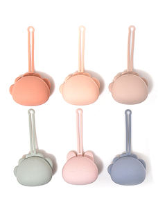 लड़कों और लड़कियों के लिए BPA-मुक्त खाद्य ग्रेड सिलिकॉन प्यारा बिल्ली के आकार का पेसिफायर होल्डर केस पोर्टेबल पेसिफायर क्लिप - Product Image 3