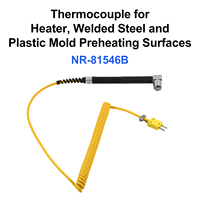 Thermocouple for Heater Welded Steel and Plastic Mold Preheating Surfaces Faster Thermal Response Handheld Thermocouple
