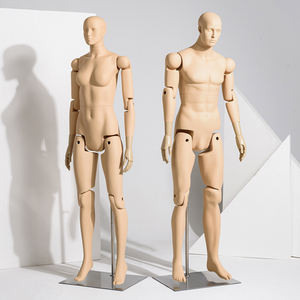 Mannequins d'articulations mobiles de couleur noire de peau masculine complète d'expédition le jour même - Product Image 4