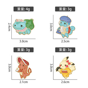 เข็มกลัดโลหะสำหรับเด็กผู้ชายลายการ์ตูนพินสำหรับใส่เสื้อผ้า - Product Image 5