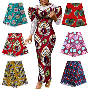 Tissu <span class=keywords><strong>pagne</strong></span> africain <span class=keywords><strong>en</strong></span> coton de haute qualité pour femmes, broderie multicolore, vente <span class=keywords><strong>en</strong></span> gros - Product Image 2