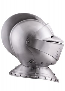 Casque de Chevalier Médiéval en Acier, Époque Renaissance, Début du XVIe Siècle, Coiffe Historique de Style Européen - Product Image 3