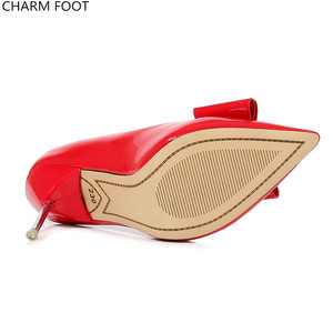 Ultime di modo Dell'arco sexy delle donne confortevole <span class=keywords><strong>stiletto</strong></span> <span class=keywords><strong>scarpe</strong></span> tacchi alti - Product Image 5