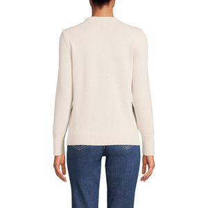 FOXA Pull en coton à col rond pour femme avec broderie drapeau américain, manches longues, tenue décontractée - Product Image 2