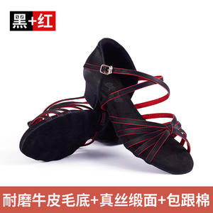 TJ433 Venta caliente niños zapatos de baile latino tacón cubano profesional Chicas lindas Bachata sandalias de baile hechas a mano - Product Image 5