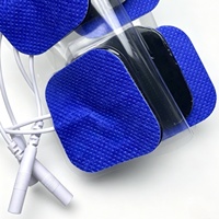 Électrodes de massage TENS réutilisables 50x50mm pour le corps, rééducation médicale, physiothérapie, télécommande sans fil, remplacement