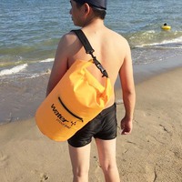 Sac étanche en PVC pour extérieur 10L/20L avec motif personnalisable et bretelles pour la natation, le rafting, la plage et la pêche à la ligne
