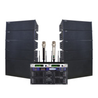 Vente directe d'usine système de sonorisation line array haut-parleurs professionnels en bois 10 pouces 18 pouces