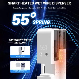 55 ° C (131 ° Distributeur de serviettes chaudes à température constante, séchage rapide en 5 secondes, réservoir de 500 ml, auto-séchant et sûr, portable pour spa, soins du visage, salle de bain et maison - Product Image 2
