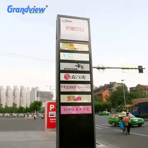 Produttori di segnaletica di piloni commerciali personalizzati hanno portato il prezzo di installazione digitale pubblicità cartello pilone - Product Image 4