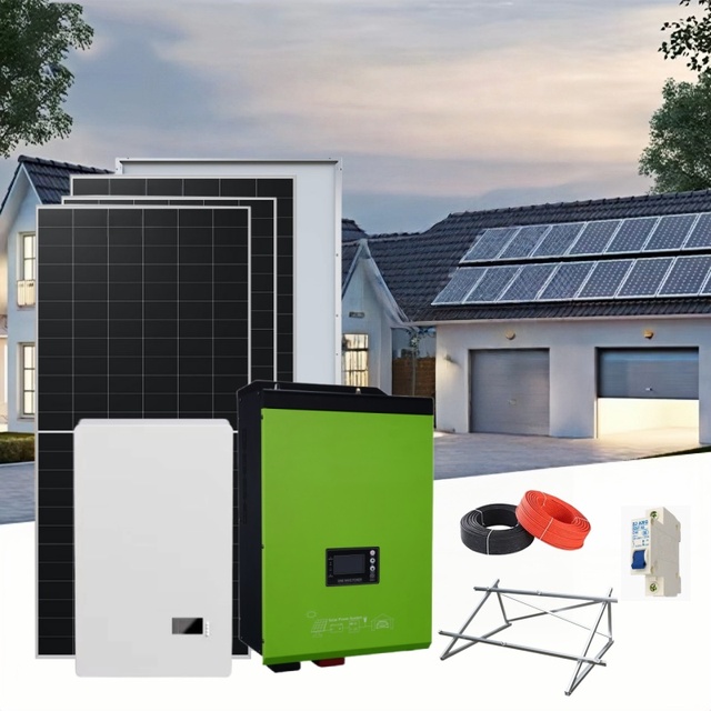 off Grid Hybrid Solar Energy System 3KW-20KW MPPT Solar Panels Battery Inverter Complete Home Solar Kit