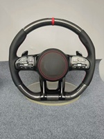 Volant de voiture sport en cuir et fibre de carbone personnalisé avec LED pour Mercedes-Benz AMG GT63S W212 W221 W222 W205 W204 C220 GLC63