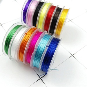 Fil élastique à petit cercle pour bracelet DIY, cordon élastique perlé fait main, matériel de bijouterie - Product Image 3