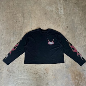 เสื้อยืดคอตตอนทรงหลวมแบบดรอปโชลเดอร์ สไตล์สตรีทแวร์ พิมพ์ลายสกรีน/พิมพ์ลาย DTG ทรงบ็อกซี่ แขนยาว สำหรับผู้ชาย - Product Image 4