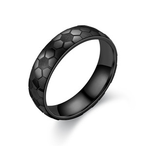 2022 New Japanese and Korean Fashion Accessories New Football Pattern Men's <b>Ring</b> Hot Selling Men and Women <b>Couple</b> <b>Rings</b> - Product Image 3