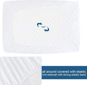 Protège-matelas imperméable, housse de matelas en tissu éponge de qualité supérieure avec poche profonde, respirant, doux, silencieux, lavable - Product Image 4