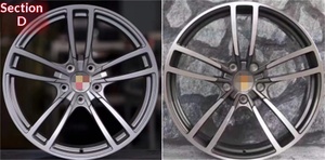 Rines de Aleación de Aluminio Forjado de Diez <span class=keywords><strong>Mil</strong></span> Toneladas para Cayenne Q7 de 19-22 Pulgadas, PCD 5x130 ET60 - Product Image 4