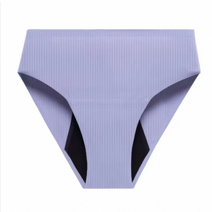 Sous-vêtements physiologiques européens et américains, 4 couches, anti-fuite, rayés, sans couture, culottes menstruelles pour tante - Product Image 5