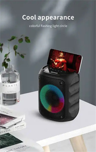 Offre Spéciale 10W 3 pouces gamme complète lumière clignotante LED colorée boîte <span class=keywords><strong>de</strong></span> fête puissante BT haut-parleur stéréo sans fil - Product Image 5
