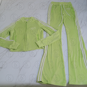 Y2K <strong>Women</strong> Set Custom Logo Velvet Clothing Casual Velvet Jacket With Shorts <strong>Women</strong> <strong>Velour</strong> <strong>Tracksuit</strong> 2 Piece Short Set - Product Image 3
